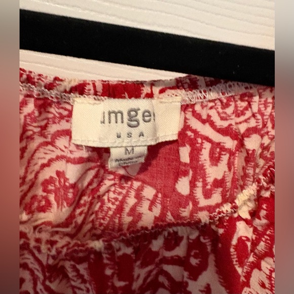 Umgee Red and White Paisley Dress - Picture 2 of 6